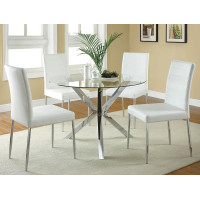 Coaster Furniture 120767WHT Vance Upholstered Dining Chairs White (Set of 4)